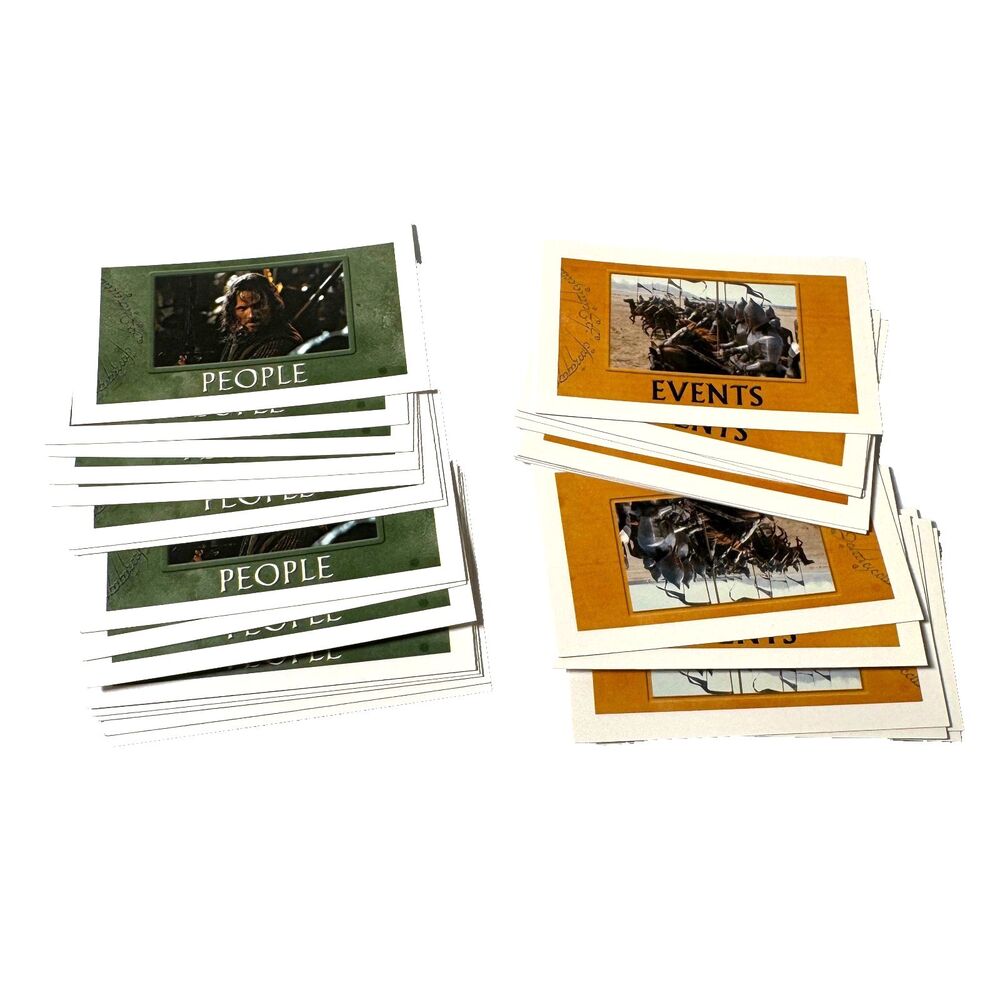Monopoly Lord of the Rings Trilogy Edition 2003 Replacement People Events Cards